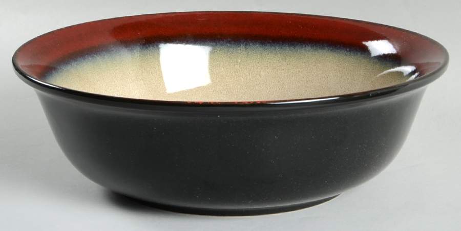 Aria Red 10" Round Vegetable Bowl by Pfaltzgraff-1