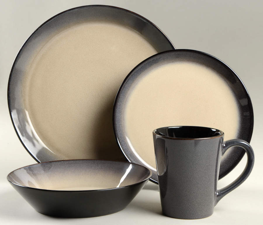 Aria Gray 4 Piece Place Setting by Pfaltzgraff-1