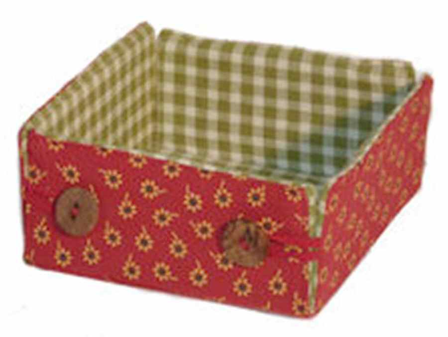 Sunny Day Square Cloth Cocktail Napkin Basket by Park Designs-1