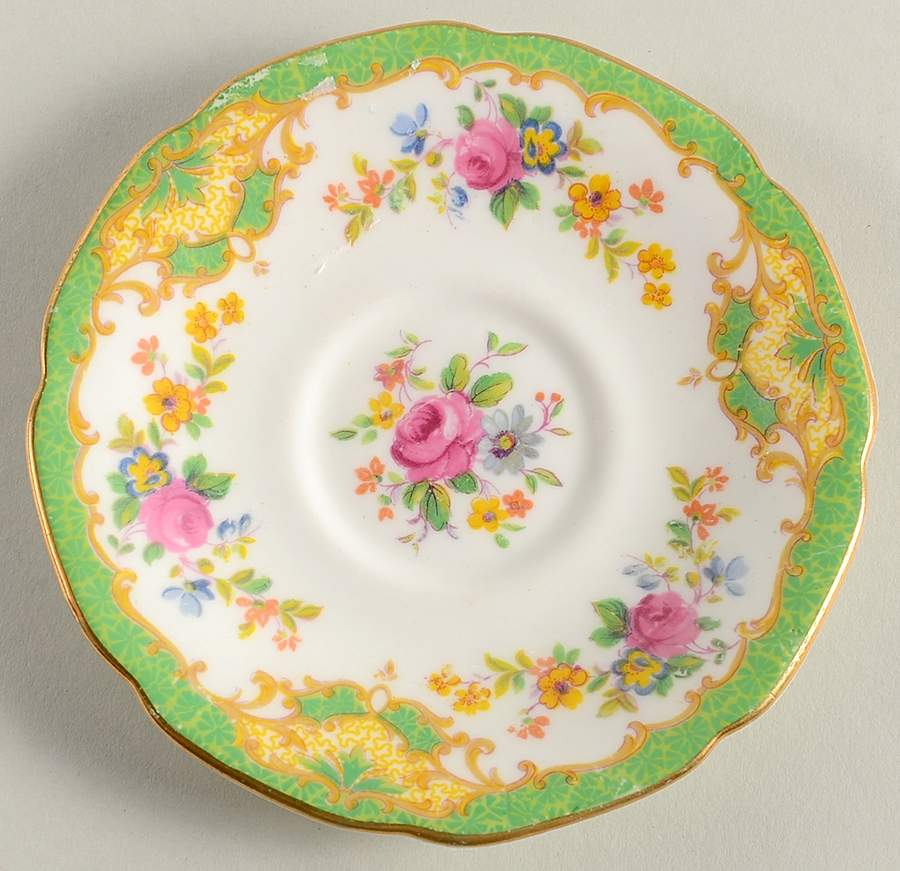 Plymouth (Green) Saucer for Demitasse Cup by Paragon-1