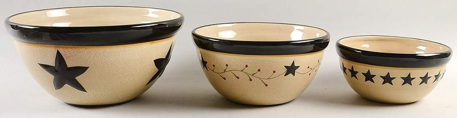 Star Vine Mixing Bowl Set (MB10, MB8, MB6) by Park Designs-1