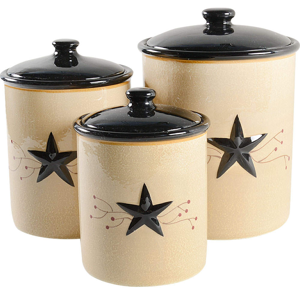 Star Vine (3 Piece) Canister Set (Box Set) by Park Designs-1