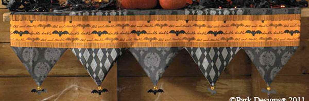 Halloween Haunts Cloth Mantel Scarf by Park Designs-1
