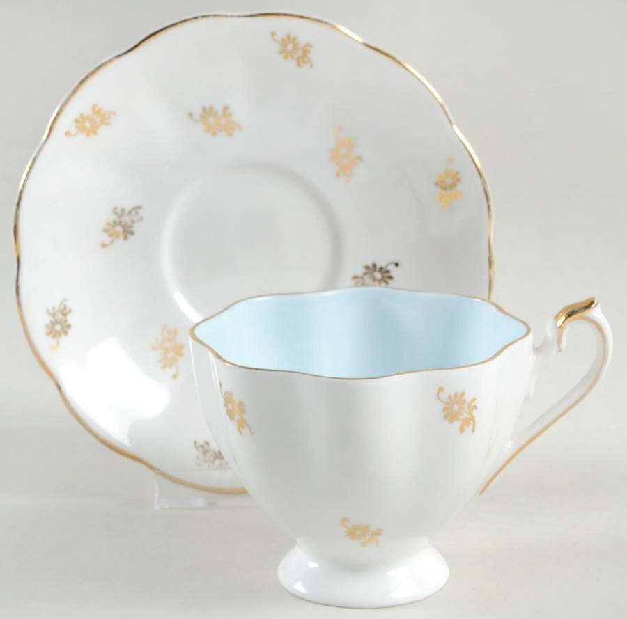 536B Footed Cup & Saucer Set by Princess Anne-1