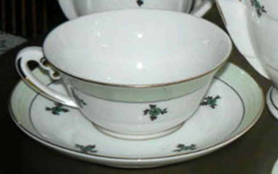 POR123 Flat Cup & Saucer Set by Portugal-1