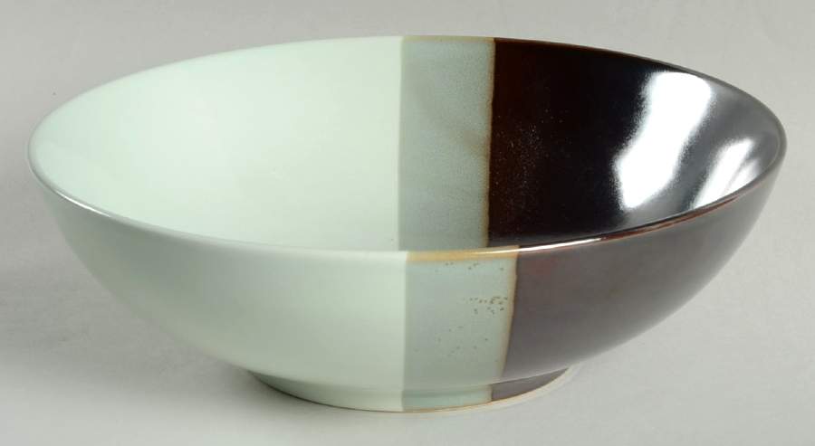 Chocolate Mint 10" Round Vegetable Bowl by Pfaltzgraff-1