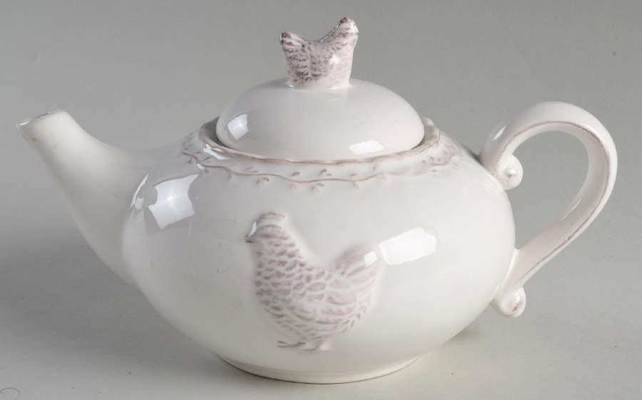 Antiqued Hen Teapot & Lid by Pfaltzgraff-1