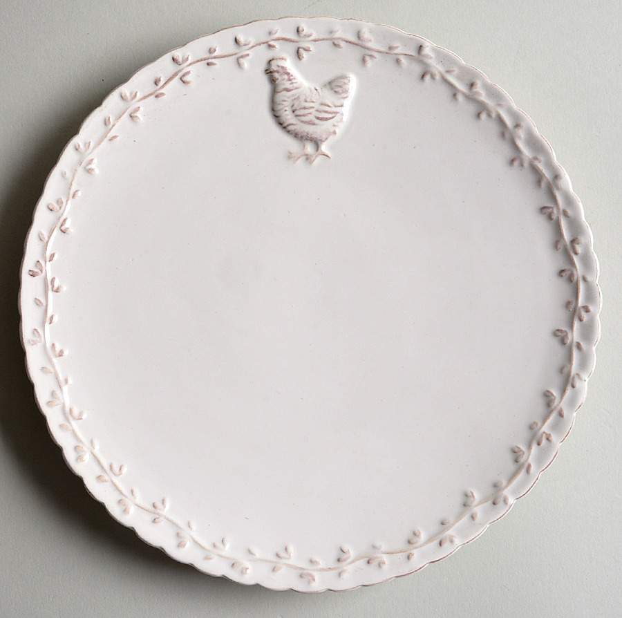 Antiqued Hen Salad Plate by Pfaltzgraff-1