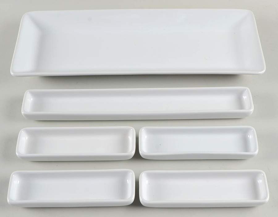 Simple Additions 6-Piece Relish (Tray & 5 Inserts) by Pampered Chef-1