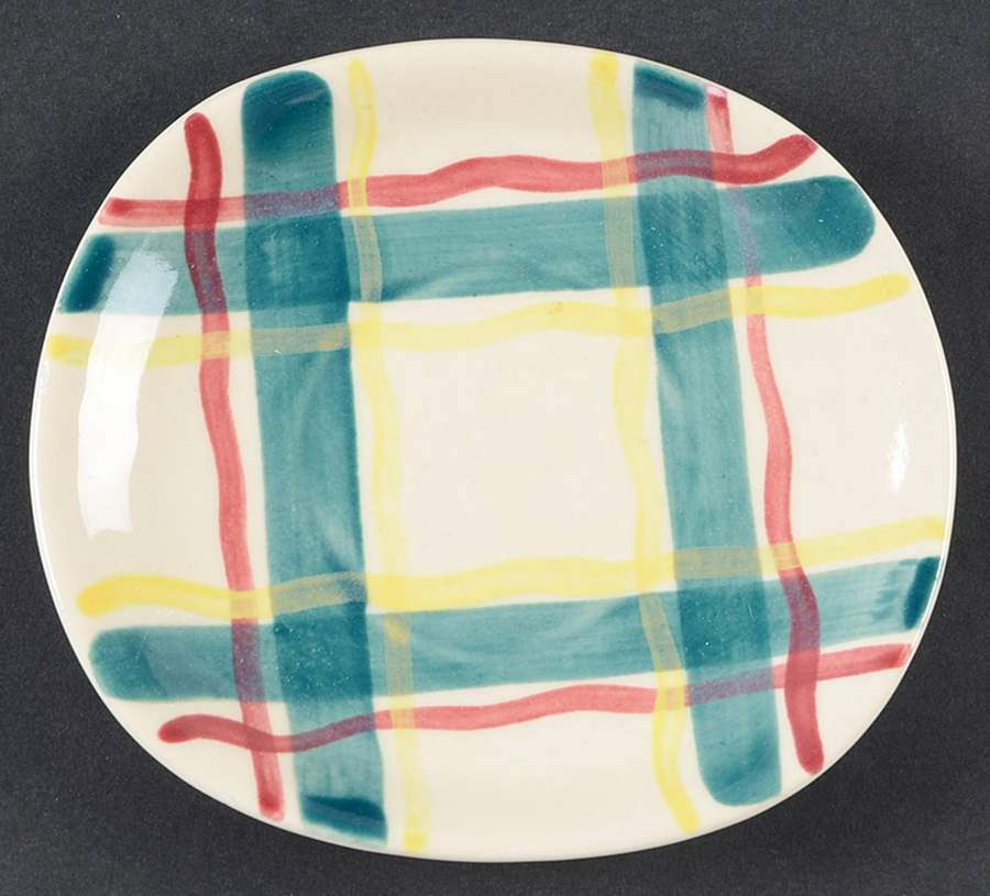 Heather Plaid Saucer by Purinton-1