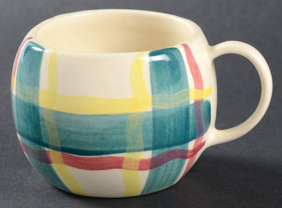 Heather Plaid Flat Cup by Purinton-1