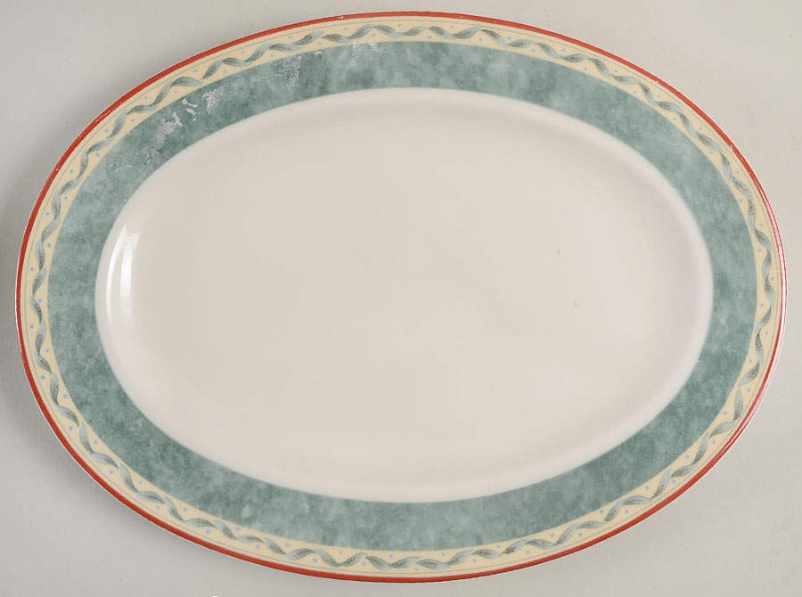 Provence 14" Oval Serving Platter by PTS Intl (Coventry, Interiors)-1