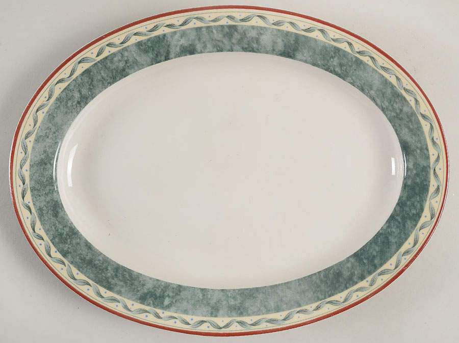 Provence 13" Oval Serving Platter by PTS Intl (Coventry, Interiors)-1
