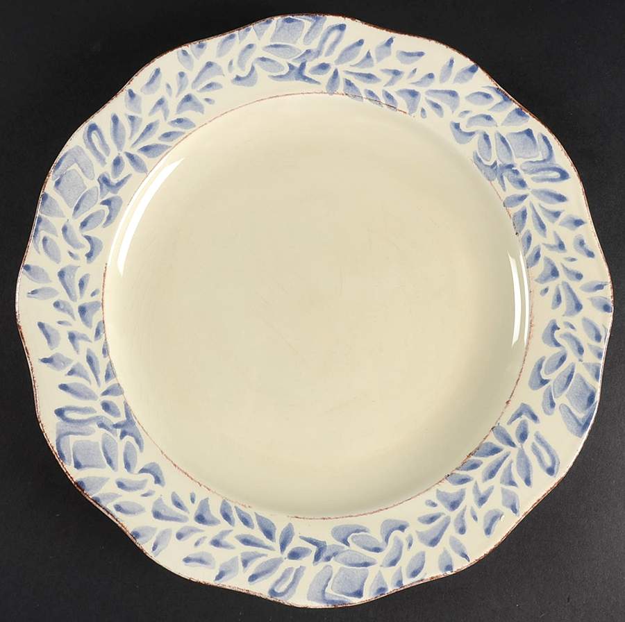 Onda Blue Dinner Plate by Pier 1-1