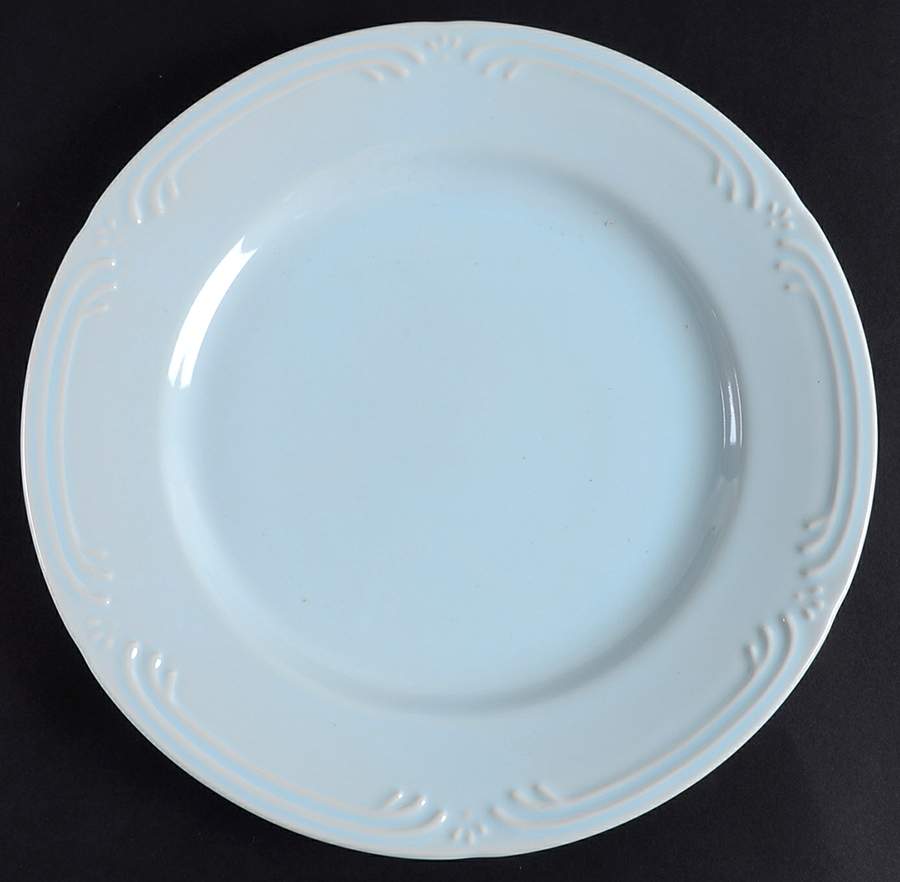 Filigree Powder Blue Dinner Plate by Pfaltzgraff-1