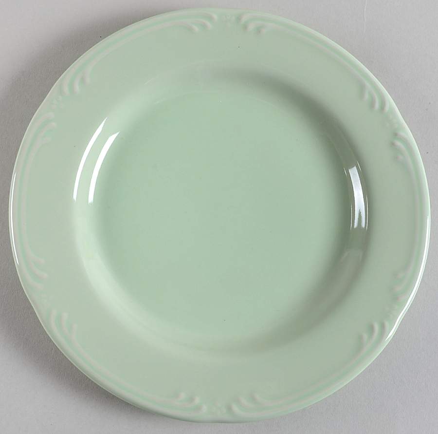 Filigree Sage Green Salad Plate by Pfaltzgraff-1
