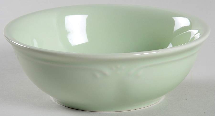 Filigree Sage Green Soup/Cereal Bowl by Pfaltzgraff-1