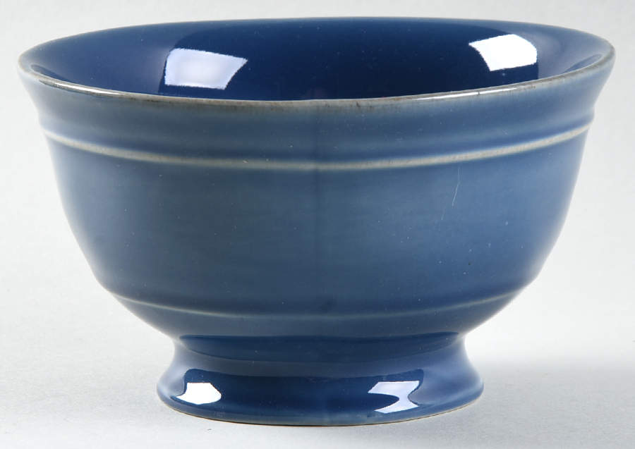 Cambria Ocean Blue 5" Footed All Purpose Bowl by Pottery Barn China-1