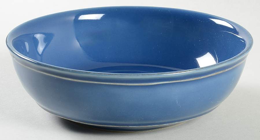Cambria Ocean Blue Coupe Soup Bowl by Pottery Barn China-1