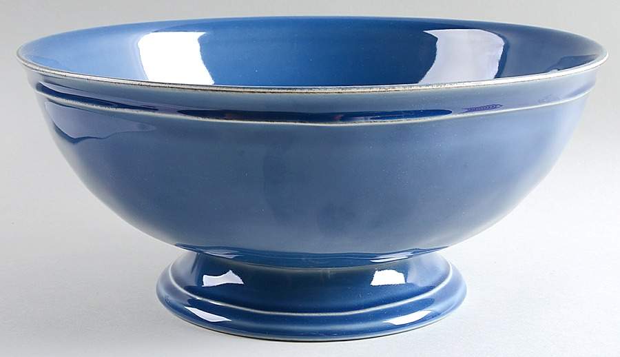 Cambria Ocean Blue Footed Bowl by Pottery Barn China-1