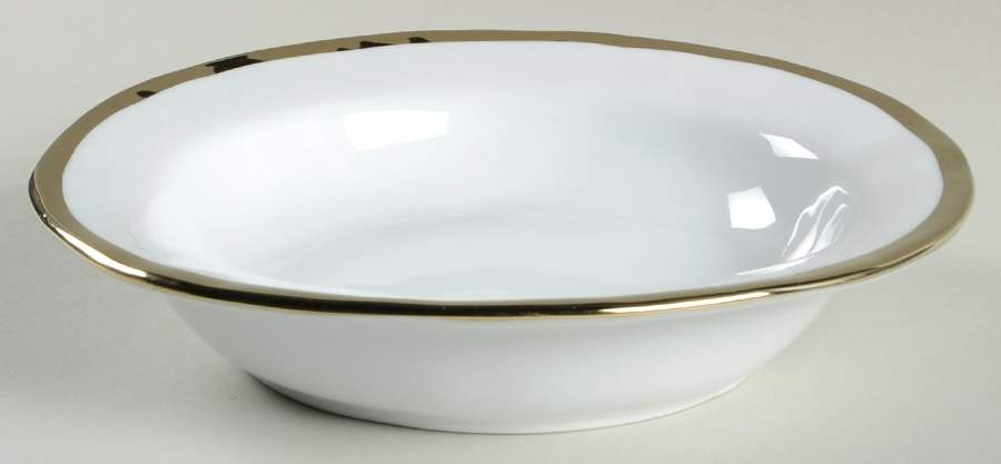 Caroline Gold Soup/Cereal Bowl by Pottery Barn China-1