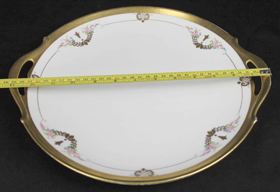 PIC172 Handled Cake Plate by Pickard-1