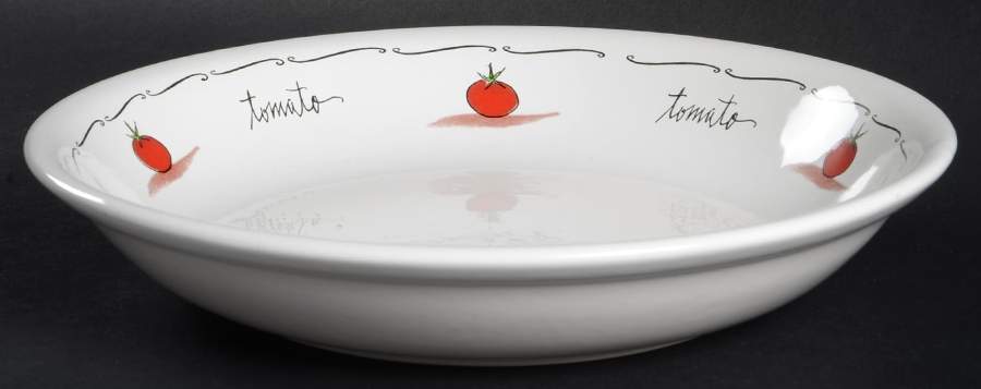Ingredients Pasta Set 9" Individual Pasta Bowl by Pottery Barn China-1