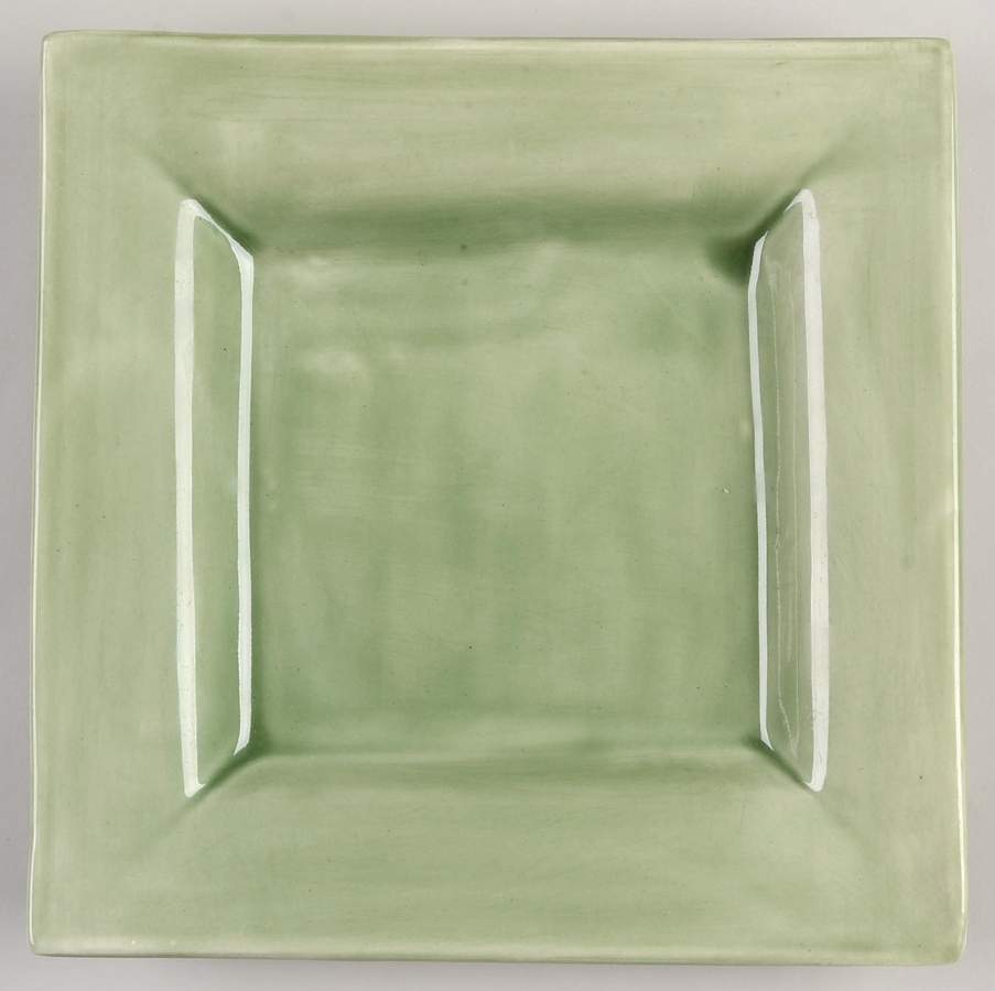 Square Sausalito Sage Green Salad Plate by Pottery Barn China-1
