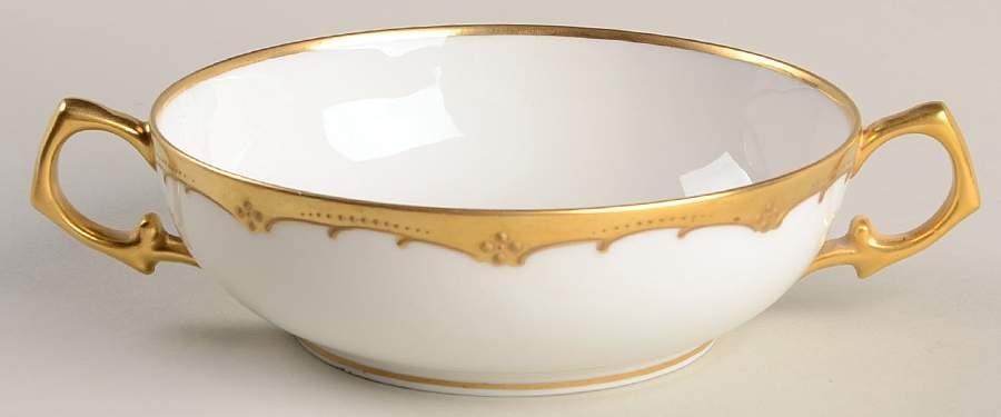 PIC173 Flat Cream Soup Bowl by Pickard-1