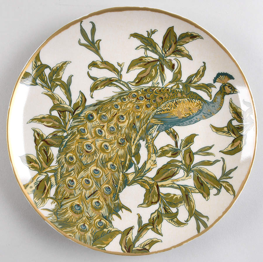 Peacock Salad Plate by Pottery Barn China-1