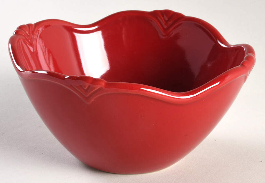Pavillion Berry Red 6" Nesting Bowl by Princess House-1