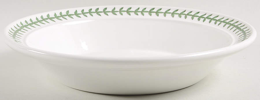 Botanic Garden Laurel Leaf Rim Soup Bowl by Portmeirion-1