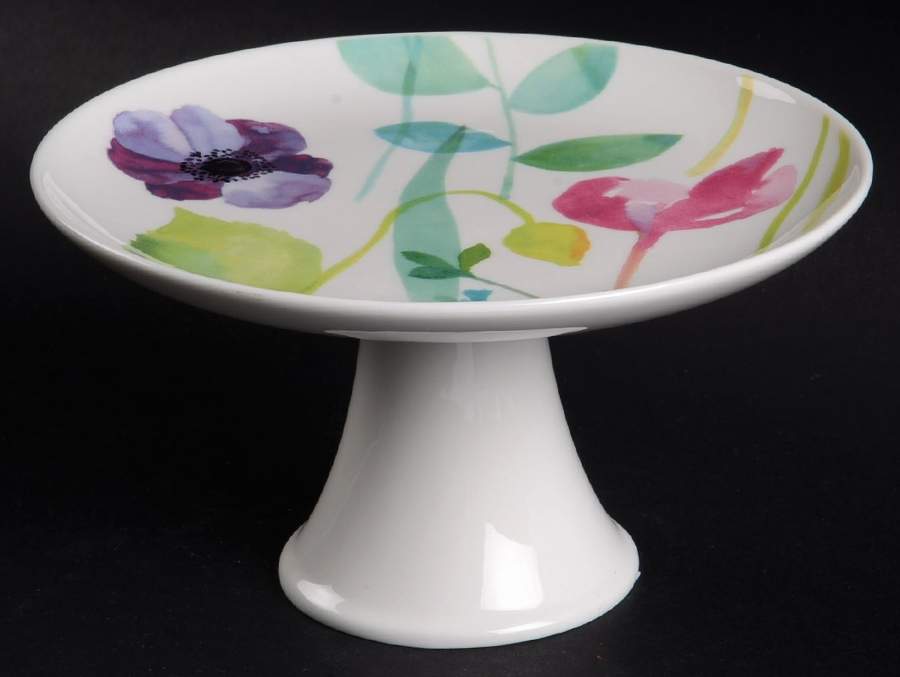 Water Garden 6" Diameter Pedestal Cake Stand by Portmeirion-1