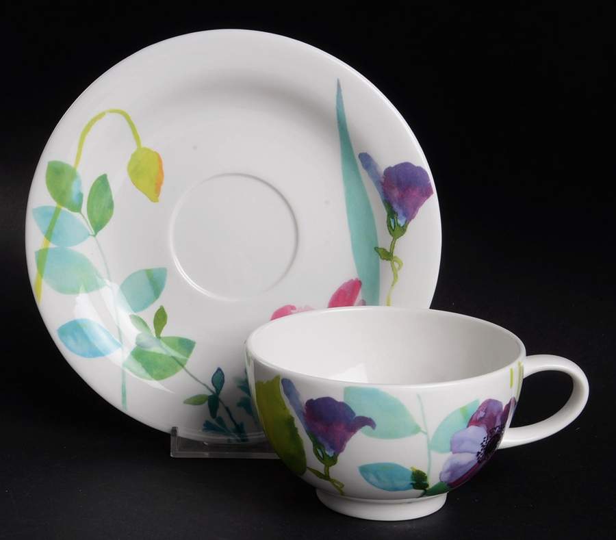 Water Garden Breakfast Cup & Saucer Set by Portmeirion-1