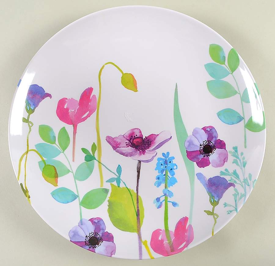 Water Garden 14" Melamine Chop Plate (Round Platter) by Portmeirion-1