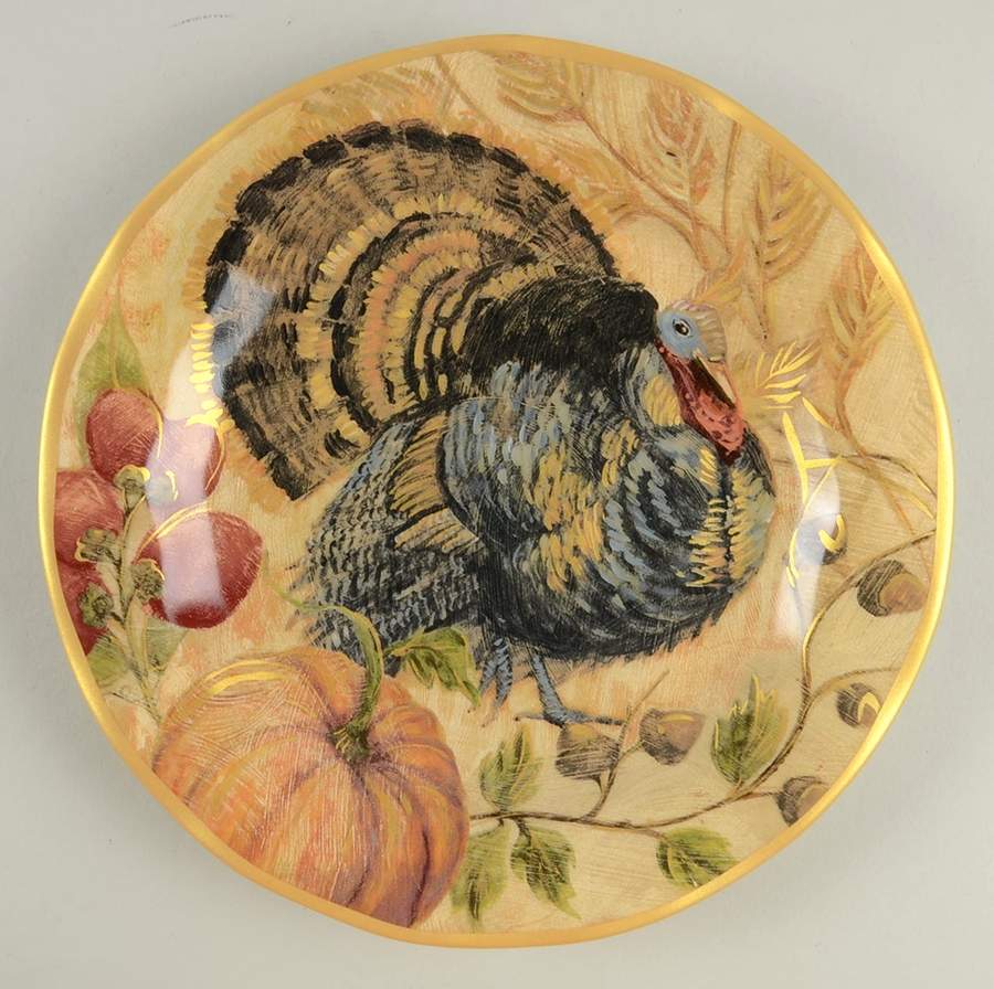Fresco Turkey Salad Plate by Pottery Barn China-1