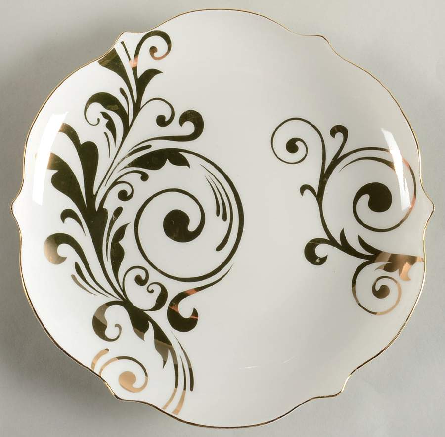 Elegant Scroll Salad Plate by Pier 1-1