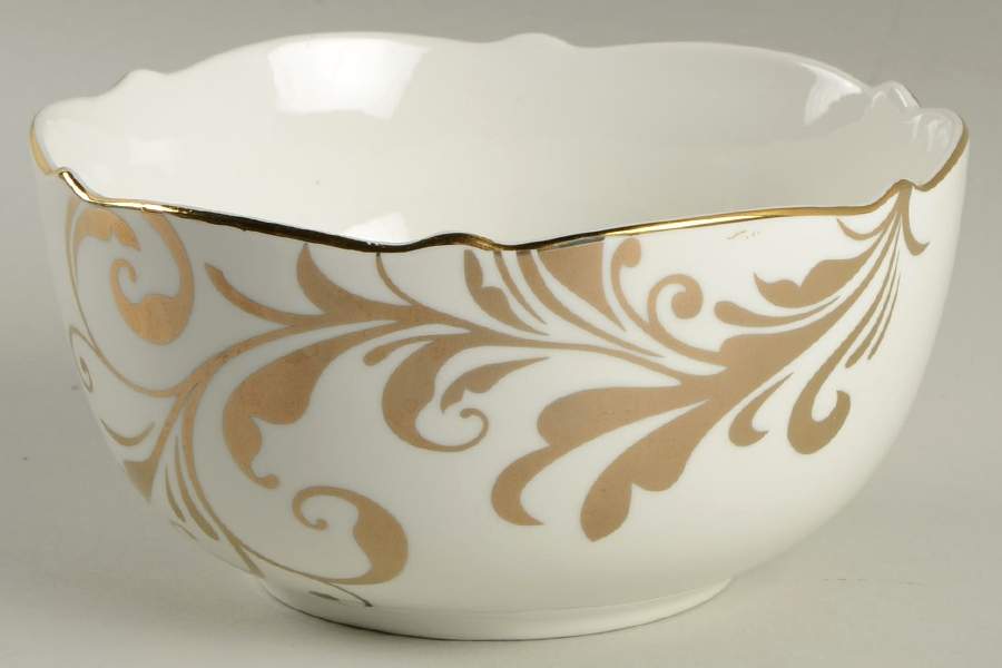 Elegant Scroll Soup/Cereal Bowl by Pier 1-1
