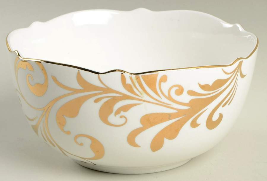 Elegant Scroll Soup/Cereal Bowl by Pier 1-1