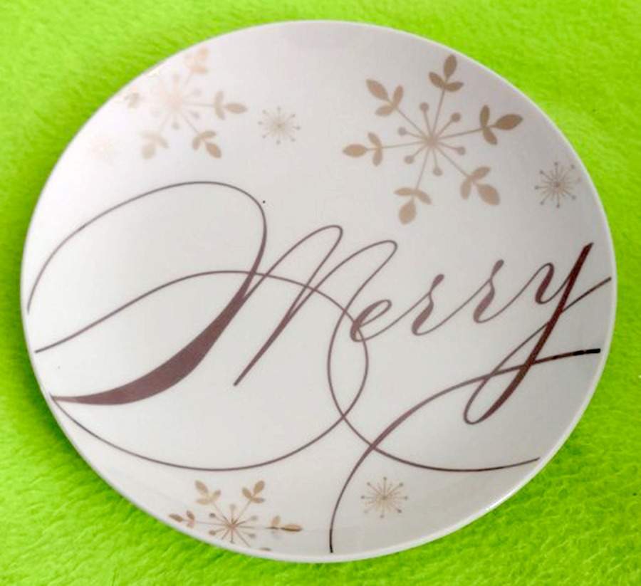 Holiday Wishes Appetizer Plate by Pier 1-1