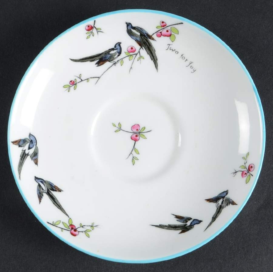 Two for Joy-Princess Elizabeth (Smooth) Saucer by Paragon-1