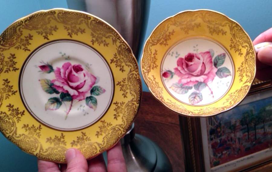 37841 Footed Cup & Saucer Set by Paragon-1