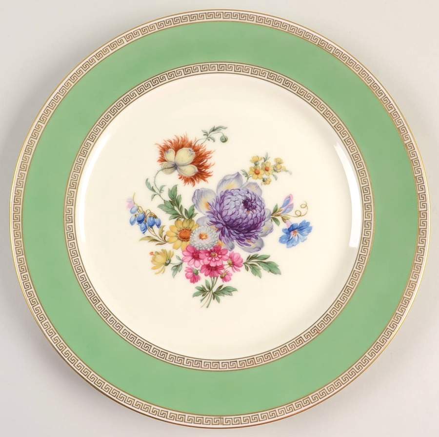 PUL24 Green Dinner Plate by Pfeiffer & Lowenstein-1