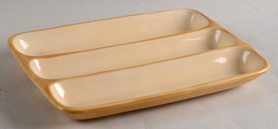 Rustic Olive 3-Part Relish by Pottery Barn China-1