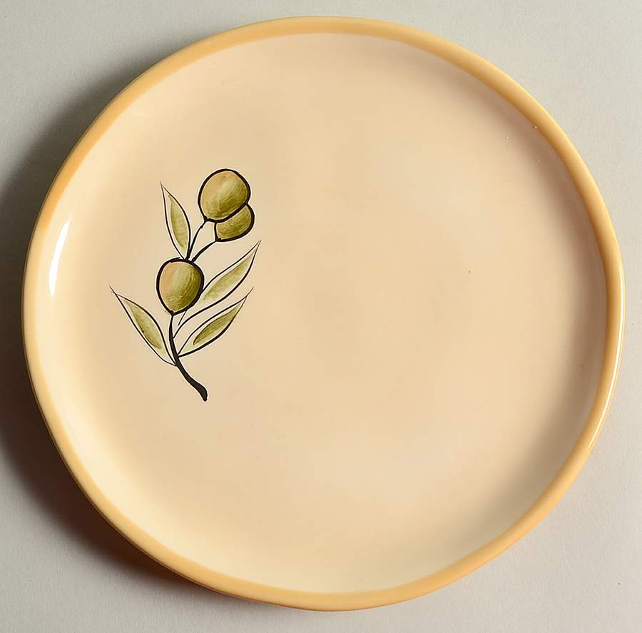 Rustic Olive Salad Plate by Pottery Barn China-1