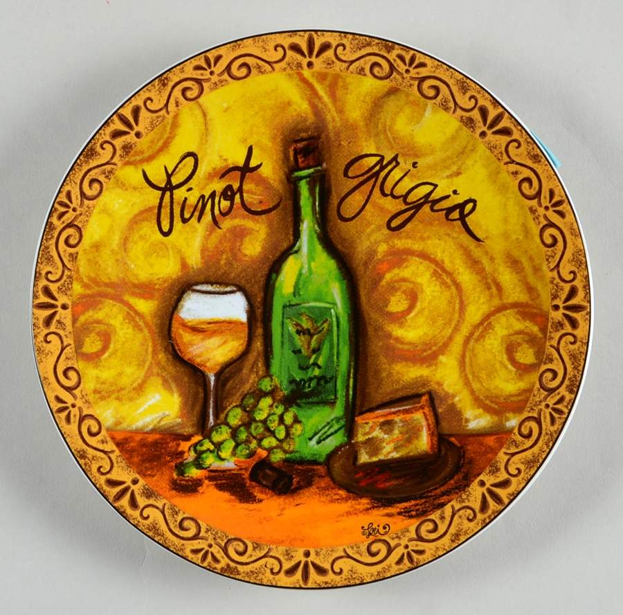 Wine Tasting Bread & Butter Plate by Pfaltzgraff-1