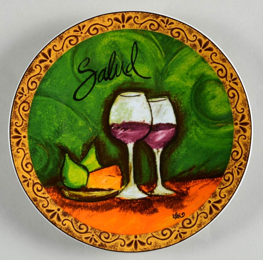 Wine Tasting Bread & Butter Plate by Pfaltzgraff-1