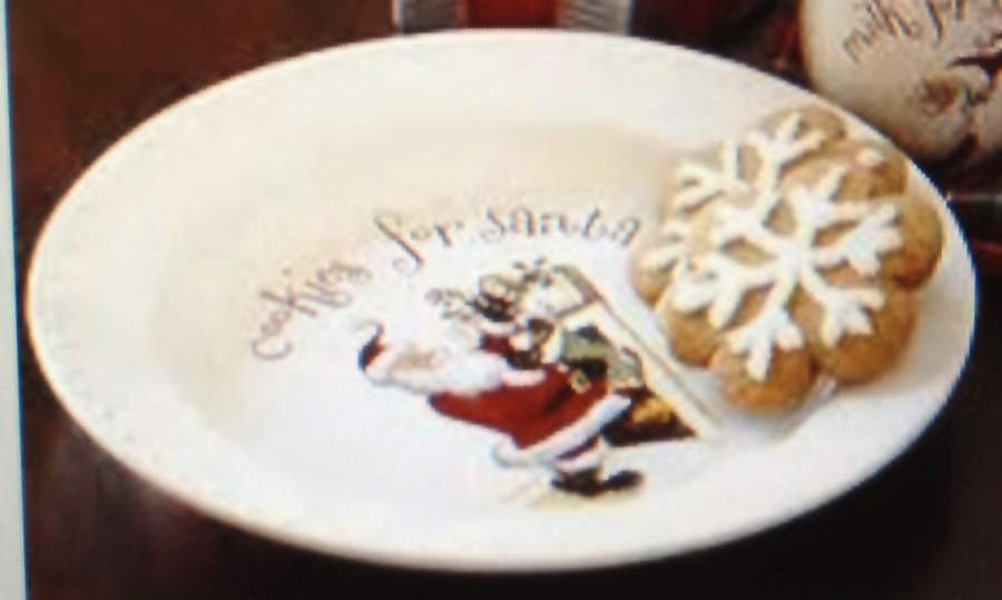 Cookies for Santa Cookie Plate by Pottery Barn China-1