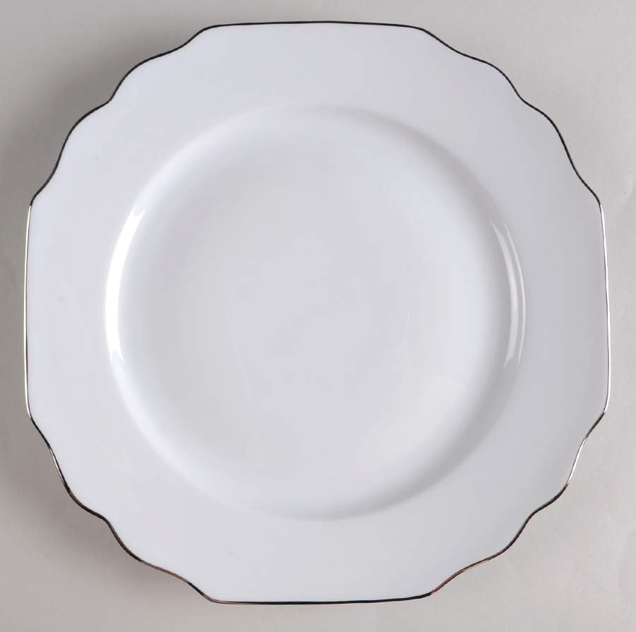 Georgian Platinum Dinner Plate by Pickard-1