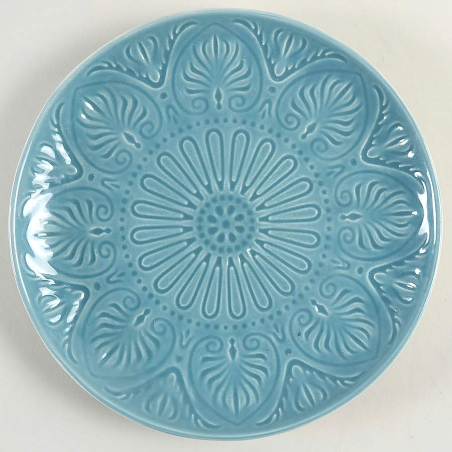Dolce Turquoise Salad Plate by Pfaltzgraff-1